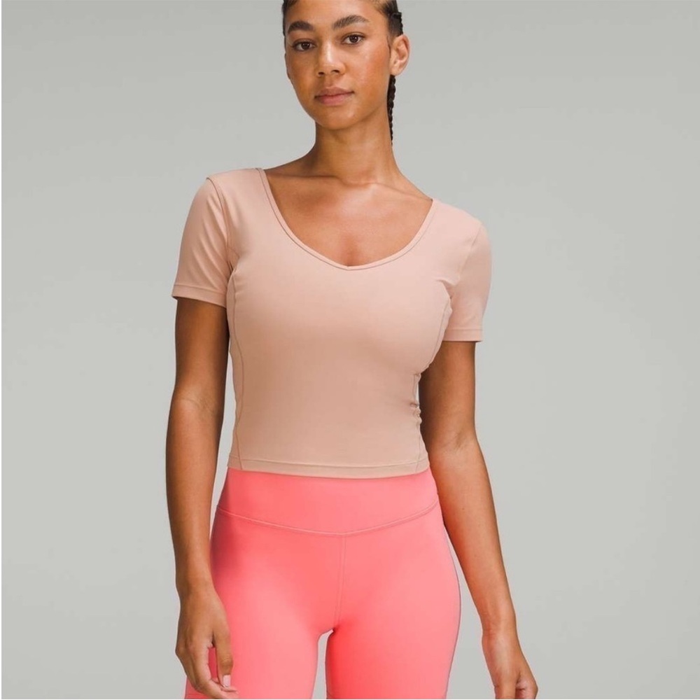 NWT Lululemon Align Tee T-Shirt in Pink Clay